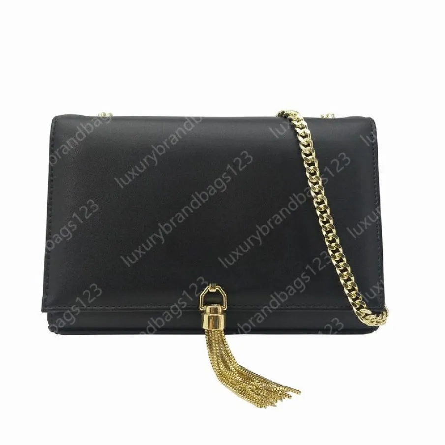 Dames messenger bags handtassen dames bekende merken designer schoudertas dames clutch portemonnees en handtassen zwarte gouden ketting tote bo176d