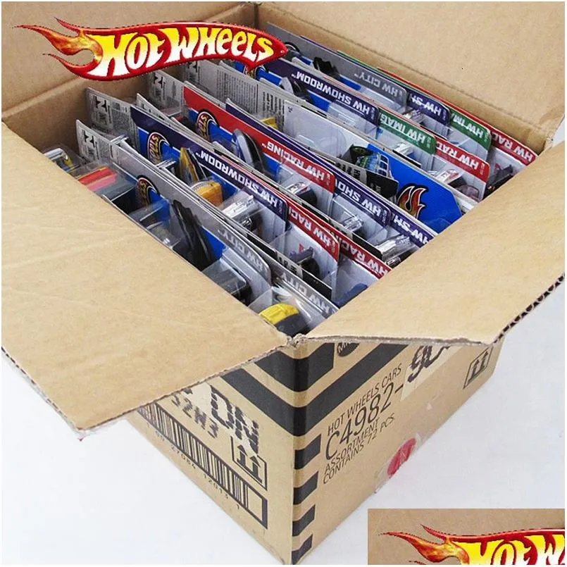 Diecast Model Cars 72st/Box Wheels Metal Mini Car Brinquedos Toy Kids Toys For Children Birthday 143 Gift Quality Drop Delivery Gift OT6JF