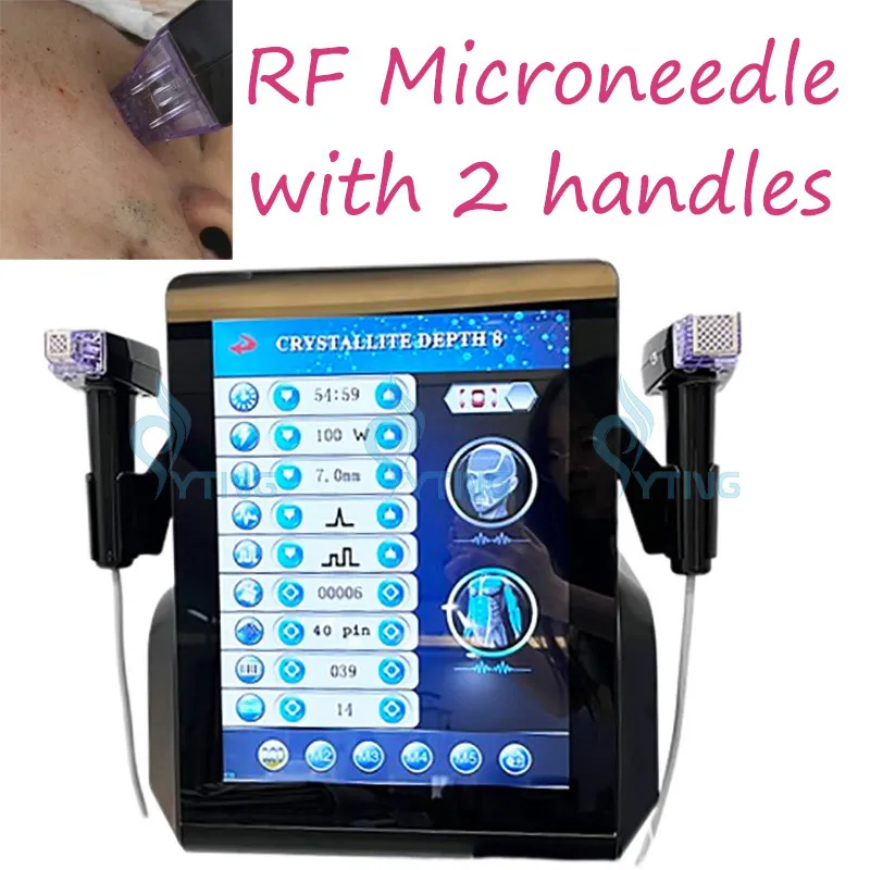 Microneedling with Radiofrequency Fractional RF Microneedling Morpheus8 Machine Neck Skin Lifting Acne Scar Treatment Stretch Mark Removal