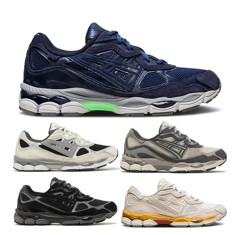 2024 Designer Top Gel NYC Sneakers Marathon Haferflockenbeton Navy Stahl Obsidian grau creme grün weiß schwarze Ivy Outdoor Trails Running Shoes Me Me