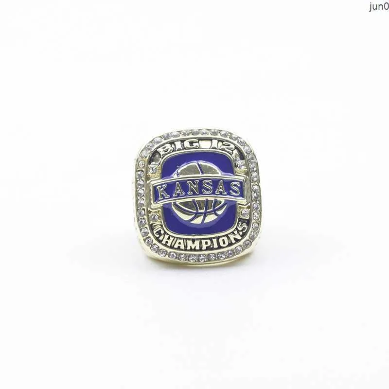 Кольца-кольца Кольцо чемпиона по баскетболу NCAA 2013 Университета Канзаса Рэйвен Хоук