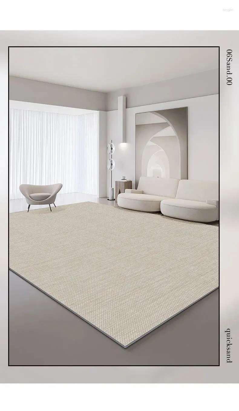 Carpets Y0167 Wool Carpet French Cream Style Light Luxury And Feeling Living Room Sofa Tea Table