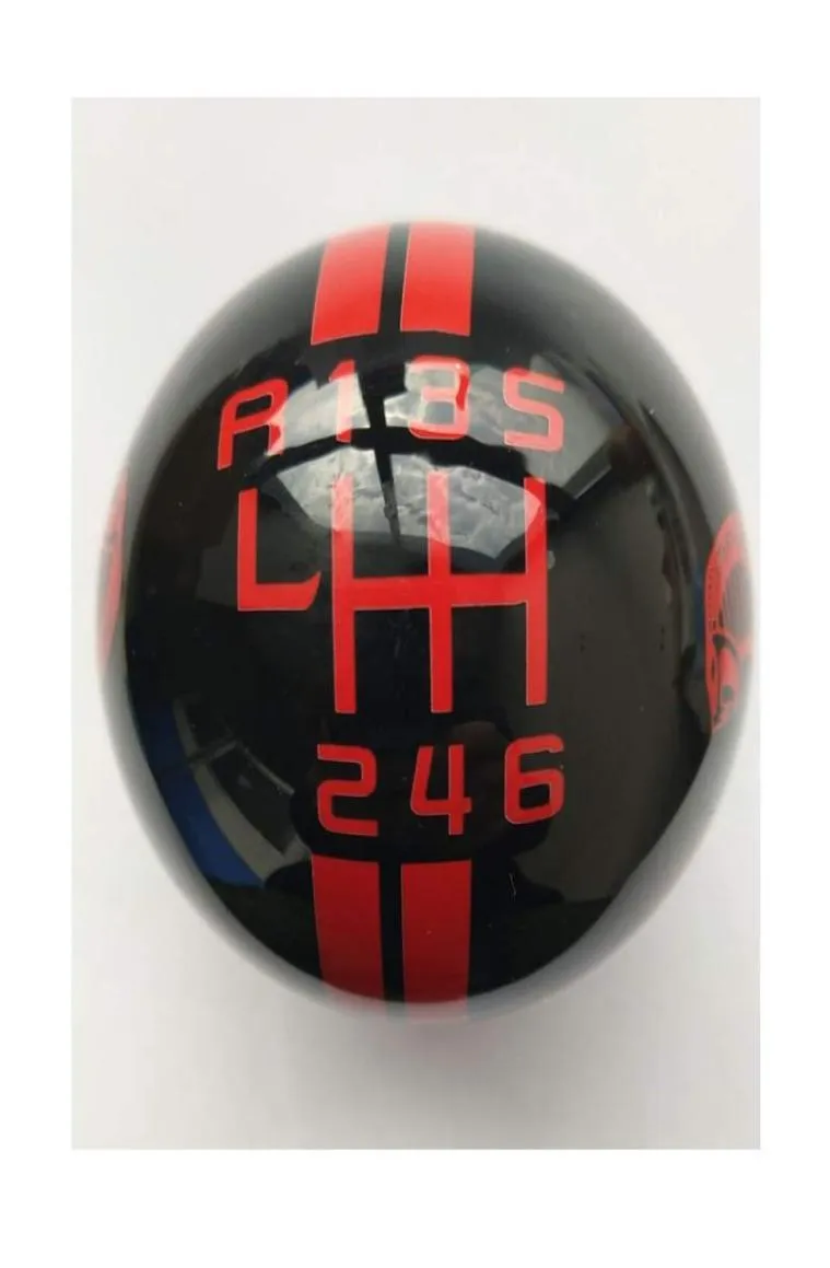 Gear 6 Speed Round Ball Type R S Shifter for Mustang Shelby GT 500 Cobra Manual Gear Shift Knob Trim Selector Red White Black Bla6129424