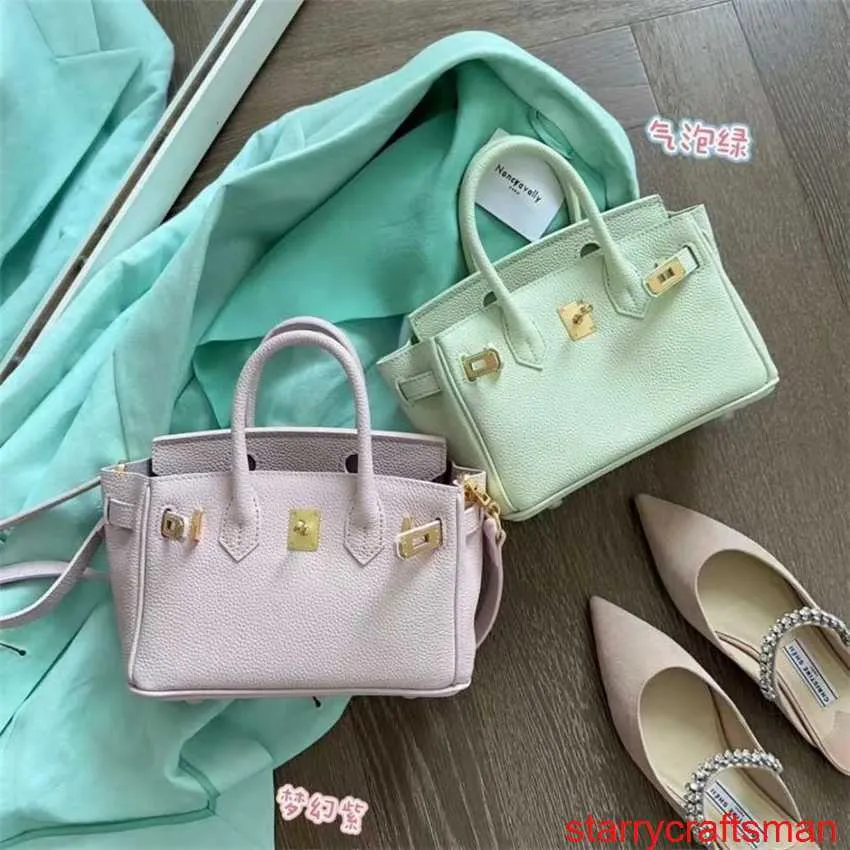 Sacs en cuir véritable Sac à main de luxe de confiance Été Fantaisie Violet Bulle Vert Mini Petit Bandeau Platine Couche de Cuir de Vachette Sac à Bandoulière pour Femme Petit avec Logo HBSD