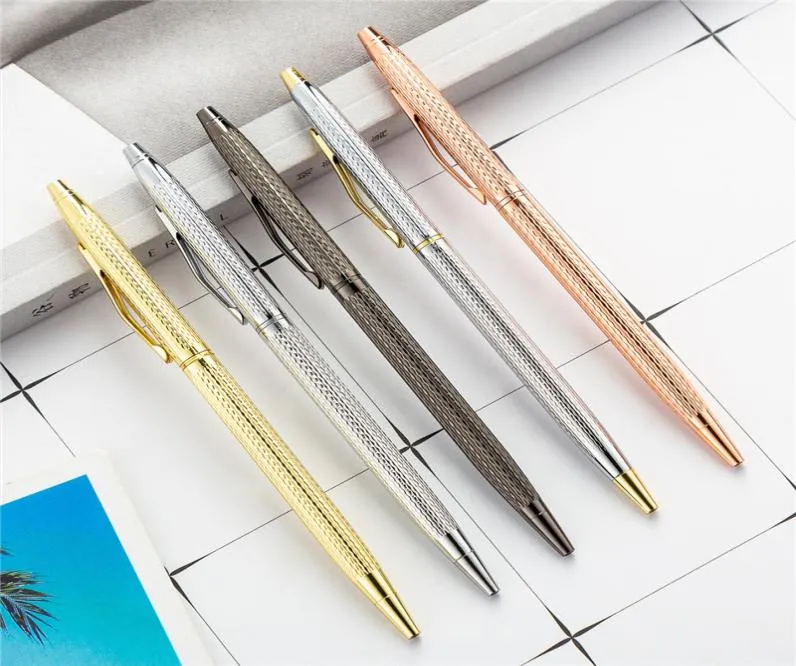 Luxe Fine Business bureau école bureau papeterie stylo à bille en métal nouveau stylo en or stylo à bille financier pens1851383