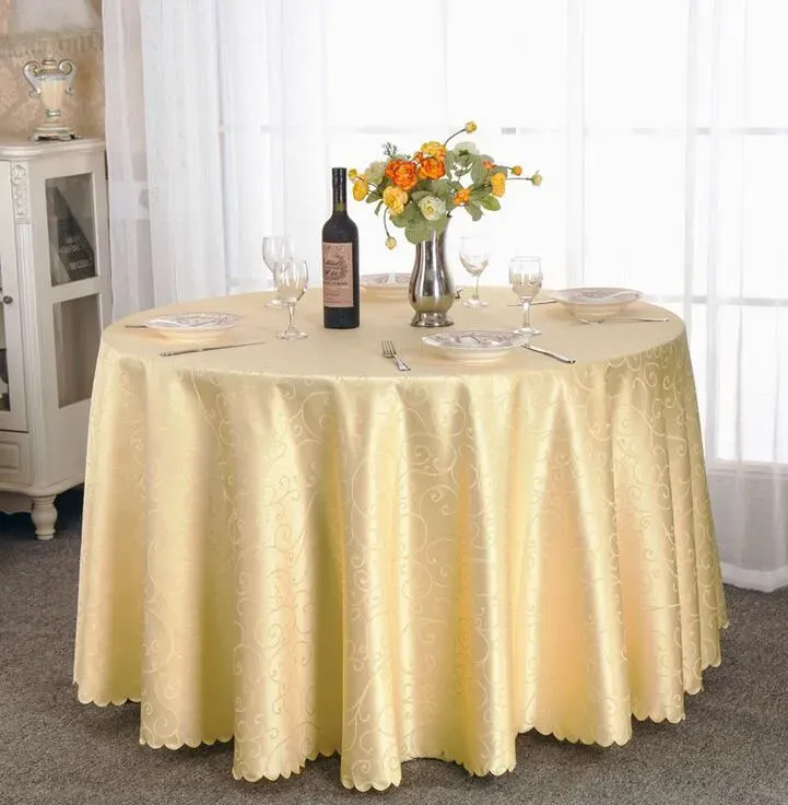 Table cloth round Table Cover for Banquet Wedding Party Decoration Tables Satin Fabric Table Clothing Wedding Tablecloth Home Textile