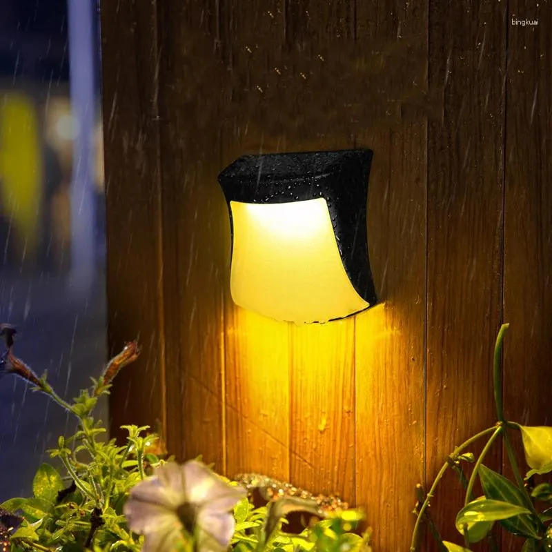 Lampada da Parete Esterno Solare Cortile Esterno Balcone Parete Impermeabile Led Induzione