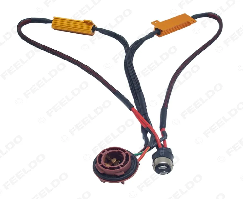 Carro inteiro BAY15D 1157 LED Decodificador de aviso de erro de soquete do resistor de carga 53458255284