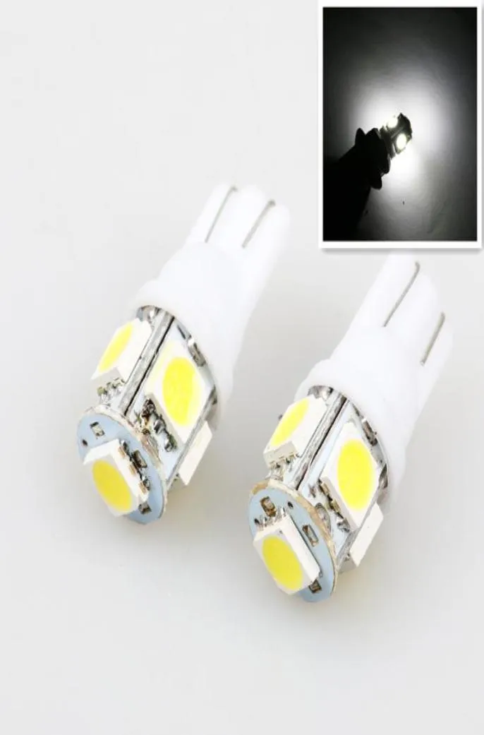 2PCS LED CAR DC 12V LAMPADA LIGHT T10 5050 SUPER WHITE 194 168 W5W T10 LED Parking Bulb Autoウェッジクリアランスランプ1543843