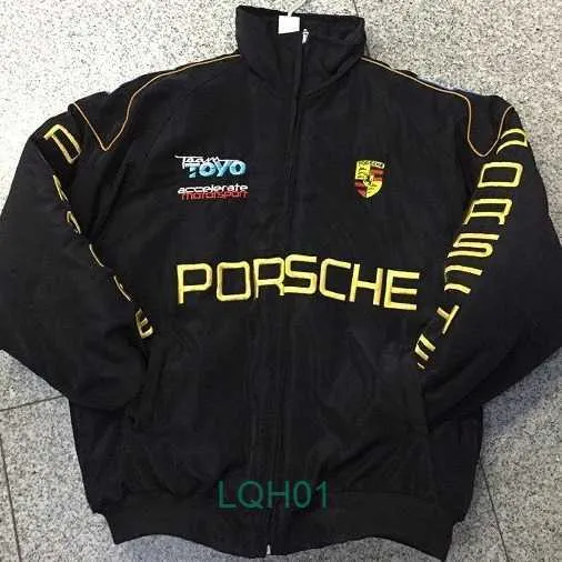 Męskie koszulki F1 Racing Suit Styl College/Wind Autumn Zima Bawełniana płaszcz A086 Pełny haft Ox03