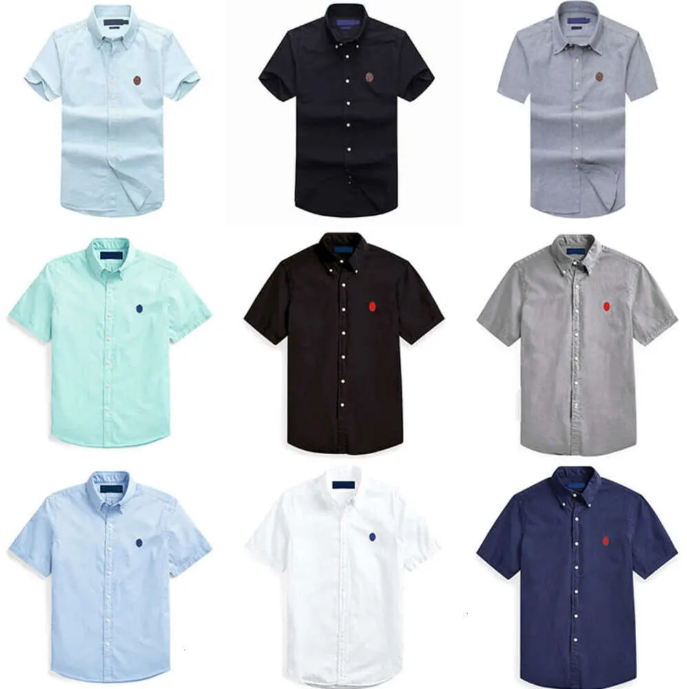 24 New Little Mens Womens Camisas Casuais Designers Camisa de Moda Ralphs Polos T-shirts Tees Tops Homem Camiseta Luxurys Roupas Manga Laurens Roupas 5199ess