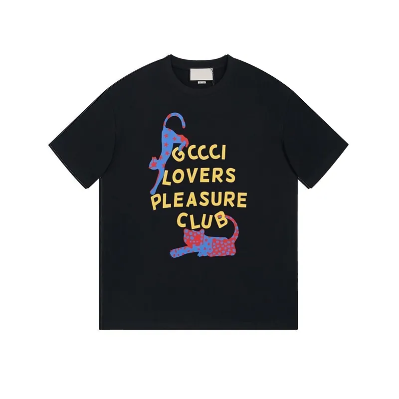 2024 Yavru Yetkili Tişört Tasarımcısı GGITY Moda T-Shirt Marka T-Shirt Lüks Kısa Kollu İlkbahar ve Yaz Erkek ve Kadın Yuvarlak Boyun Tişörtleri