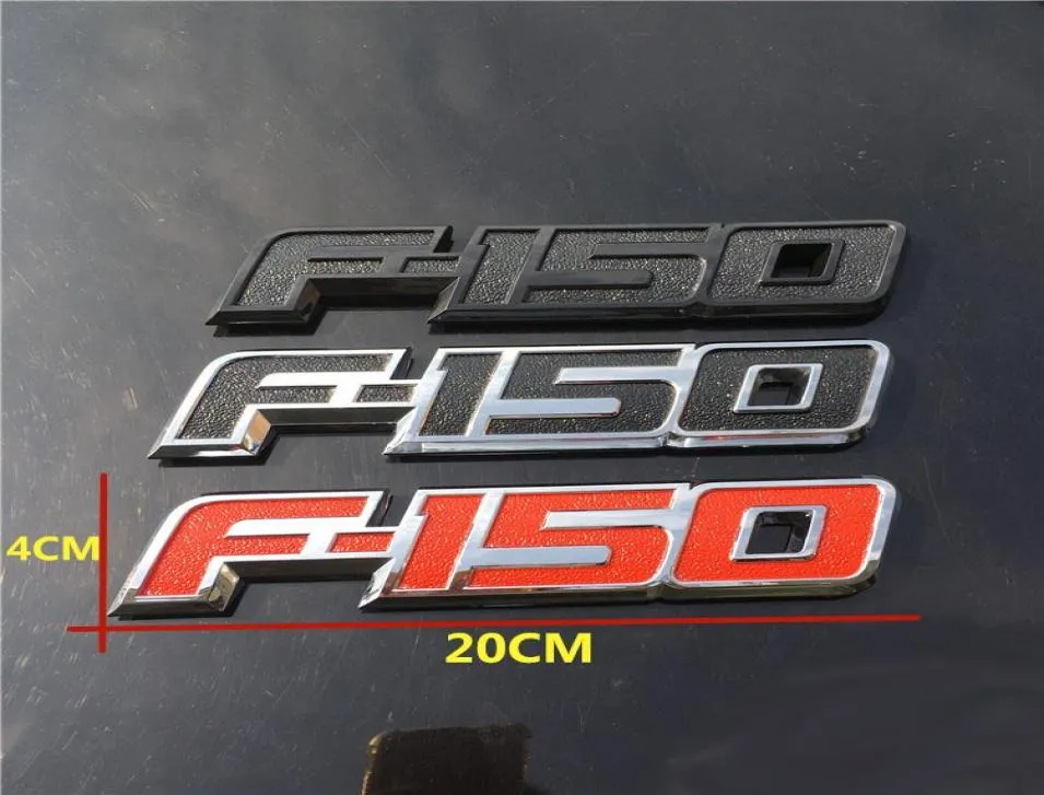 Yeni Cool 3D ABS F150 Logo Araba Sticker Yan Amblem Çıkartma Ford F1506410523