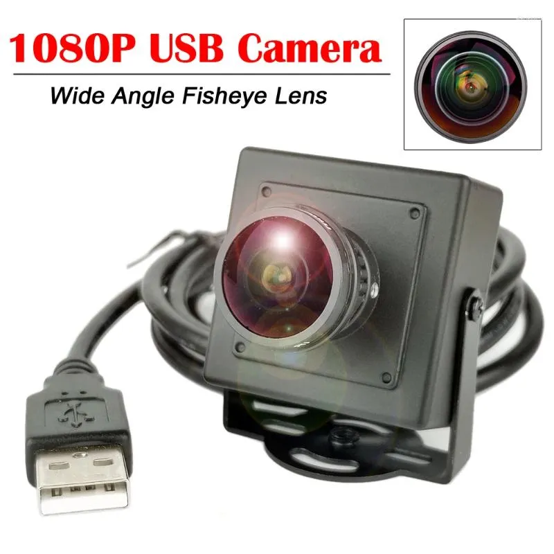 Webbkamera 1080p HD Mini CMOS OV2710 UVC OTG 170Gree Fisheye Lens Wide Angle CCTV Security USB2.0 Camera