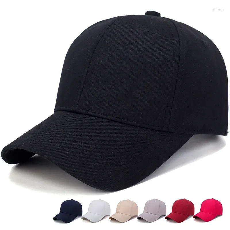 Boll Caps Women Fashion Versatile Baseball 2024 Autumn Korean Cotton Men Solid Color Hats Outdoor Justerbart Sunshade Par
