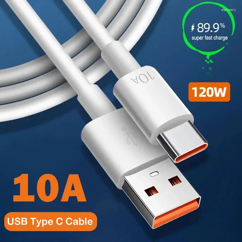 Typ C Super-Fast laddningskabel för Huawei P40 P30 Mate 40 Xiaomi Mi 12 Pro Fast Charing Data Cord Wire