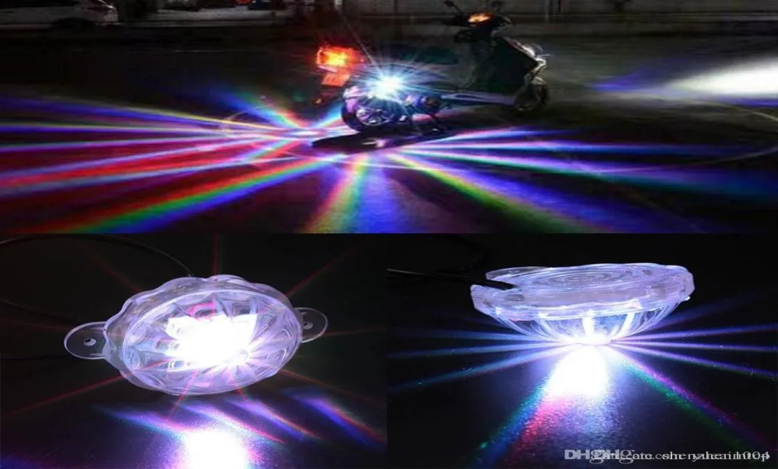 Universal LED Car Motorcycle Chassis Tail Light LED Laser Fog Lights Taillight Antifog Parking Stop Brake Warning Lamp with retai2597686