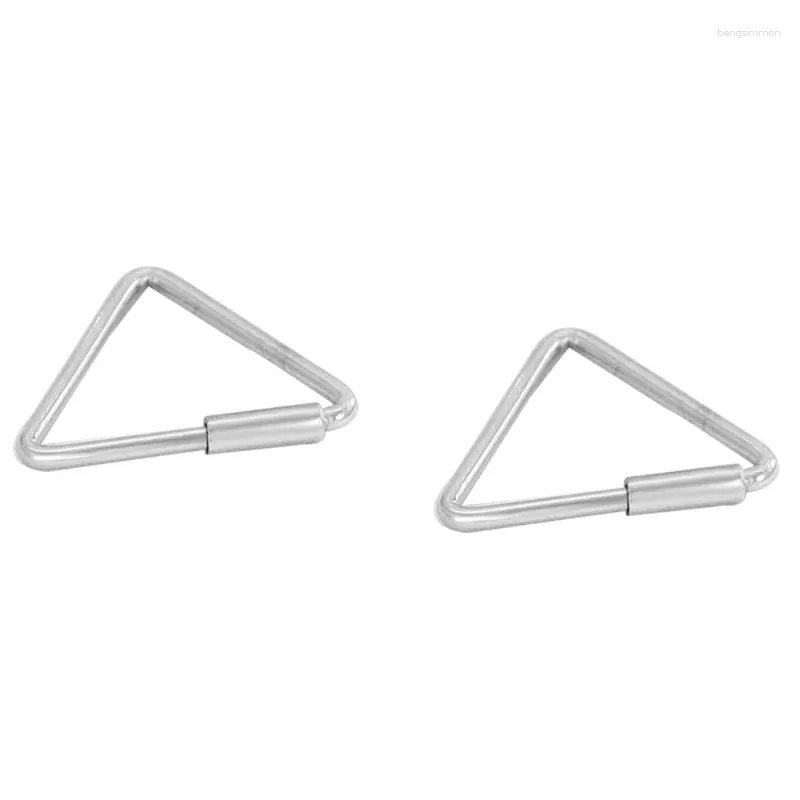 Dangle Earrings S925 Sterling Silver INS Wind Geometric Triangle Temperament Female Style Simple Stud Ornaments