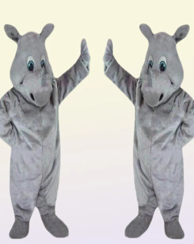 2020 Helt ny Rhino Mascot Costume Character Adult SZ 011098845