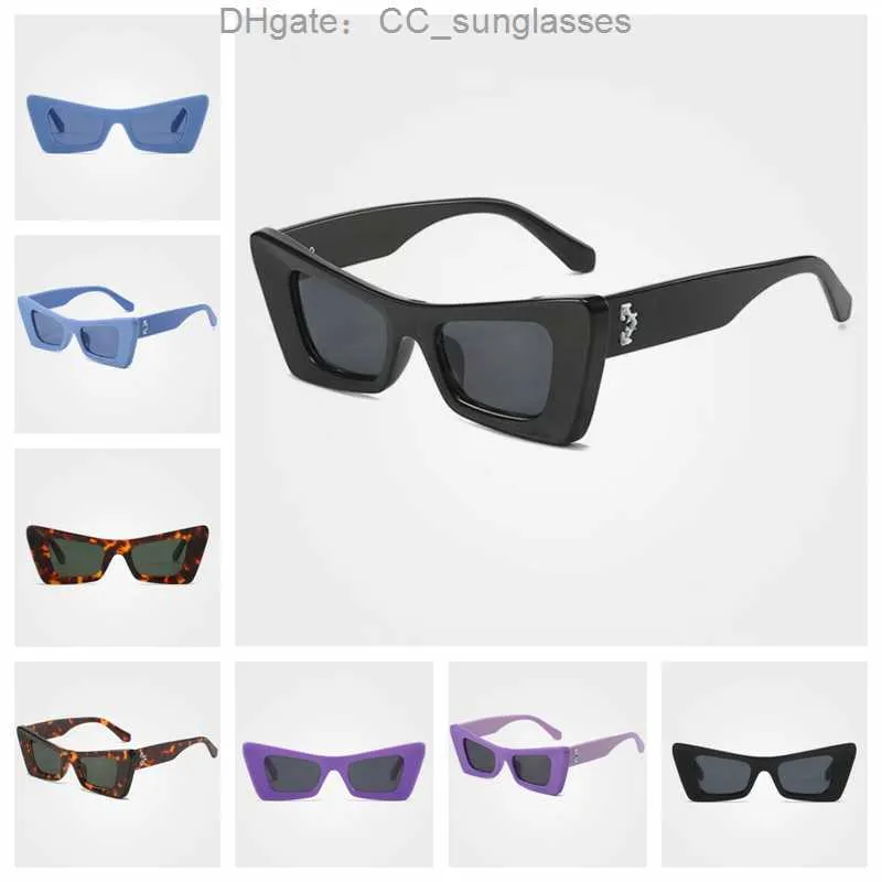 Cadres de luxe Offs Blanc Mode Lunettes de soleil Sunglass Arrow X Cadre Lunettes Street Hommes Femmes Hip Hop Sunglasse Hommes Femmes Sports Voyage Lunettes de soleil 0C2E