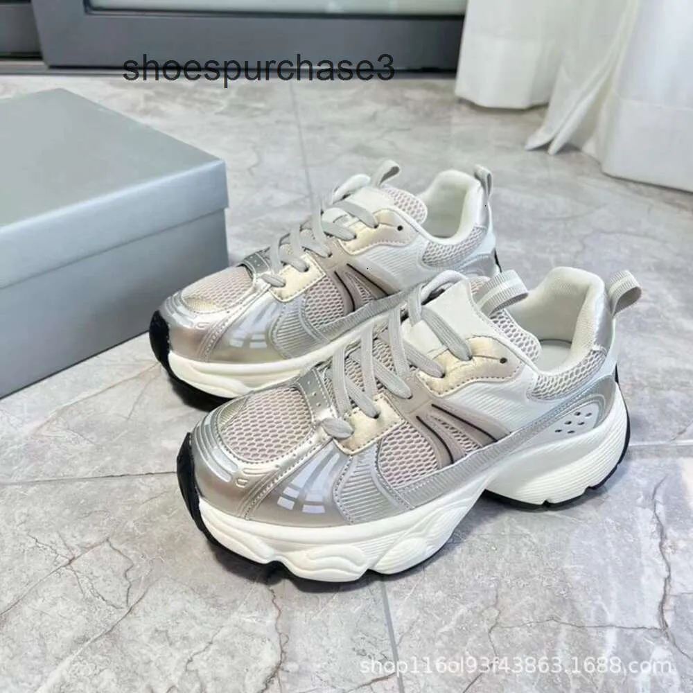 Designer Balencigs Mode Casual Schoenen Rolschaatsen 2024 Nieuwe Parijs Papa Schoenen Dikke Zool Verhoogde Casual Schoenen 23 Geborsteld Ademend Casual Sportschoenen SK08