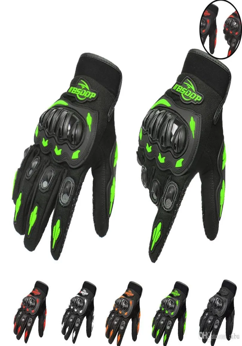 Do mody pełne palec rękawiczki motocyklowe Motocross Luvas Guantes Green Orange Moto Protective Gears Rękawica dla mężczyzn 3378232