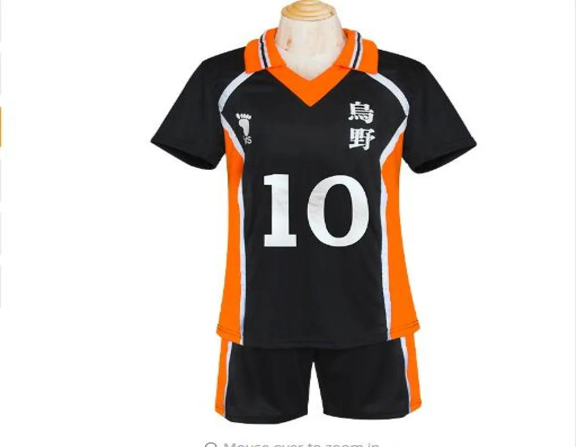 Haikyuu Karasuno High Team Uniform Shouyou Hinata Cosplay Volleyball Trikots Japanische Schuluniform Volleyball Club Wear Trikots 1396160