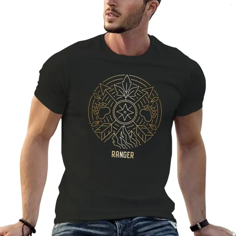 Erkek Polos Ranger - Altın T -Shirt Sevimli Üstler Büyük Boyutlar Erkek Beyaz T gömlek