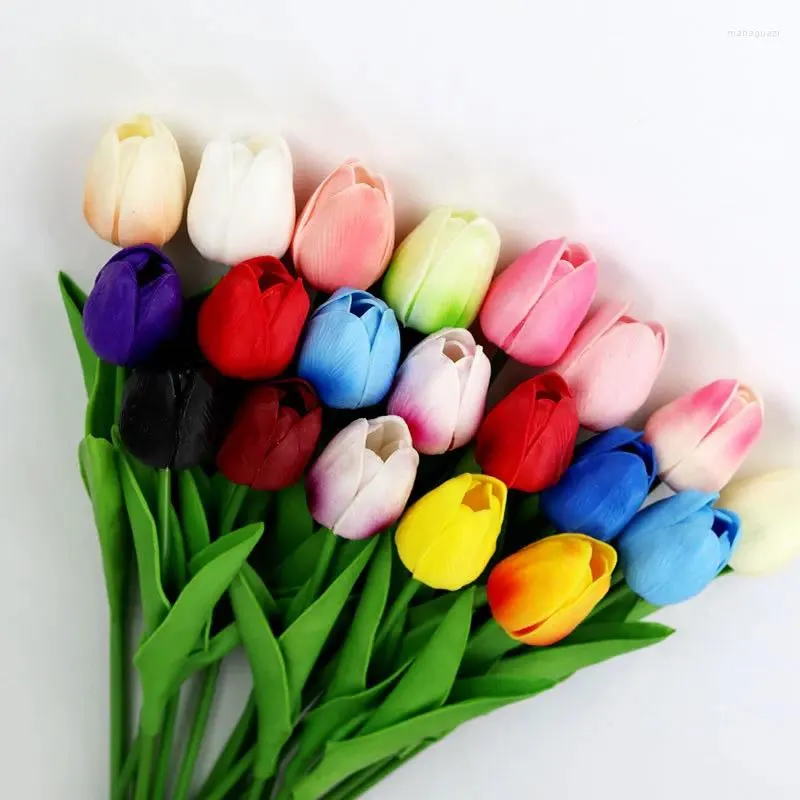 Fiori decorativi Tulipano Simulazione Fiore Artificiale Matrimonio Decorazione domestica Puntelli Pianta
