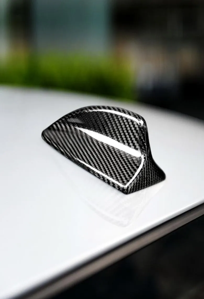 Lämplig för BMW E90 E92 E461 Series 3 Series Roof Antenna Cover Shark Fin Real Carbon Fiber Stickers4917443