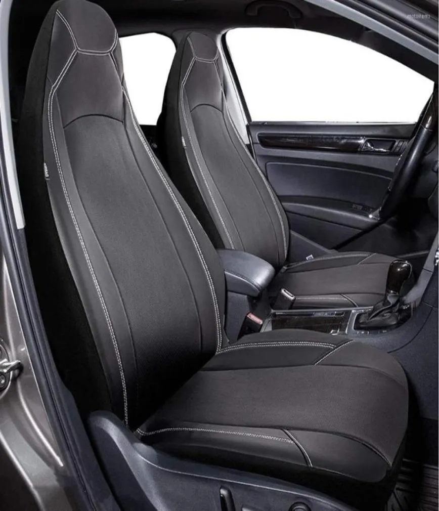 Bilstol täcker Auto Plus Universal High Back Back Bucket Leather Premium Waterproof Full Set Airbag Compatible9804938