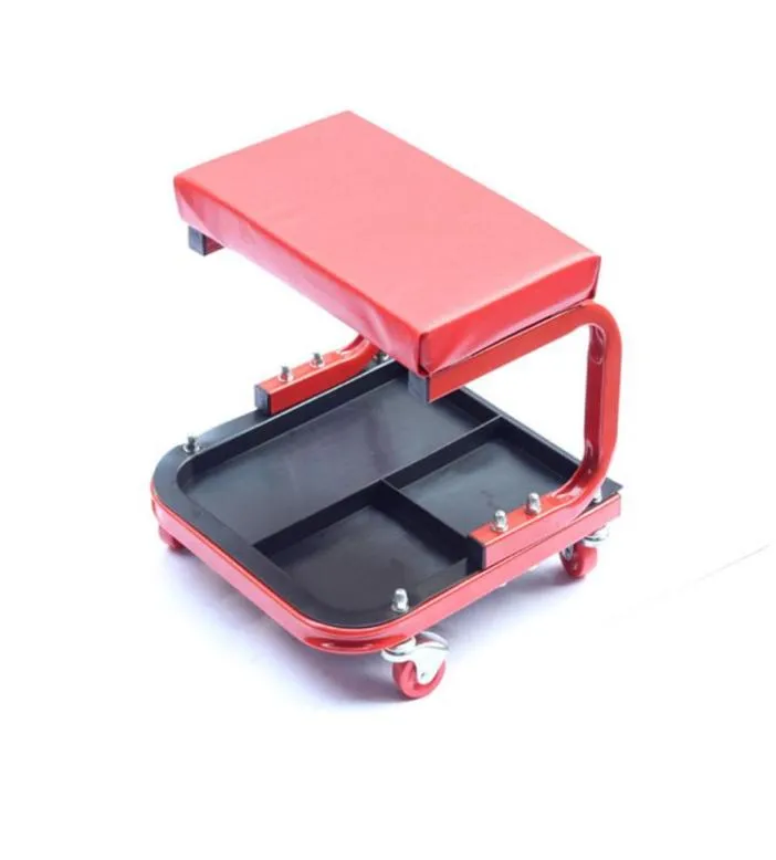 Rolling Creeper Seat Mechanic Stool Chair Repair Tools Tray Shop Auto Car Garage In Red MO6014242386