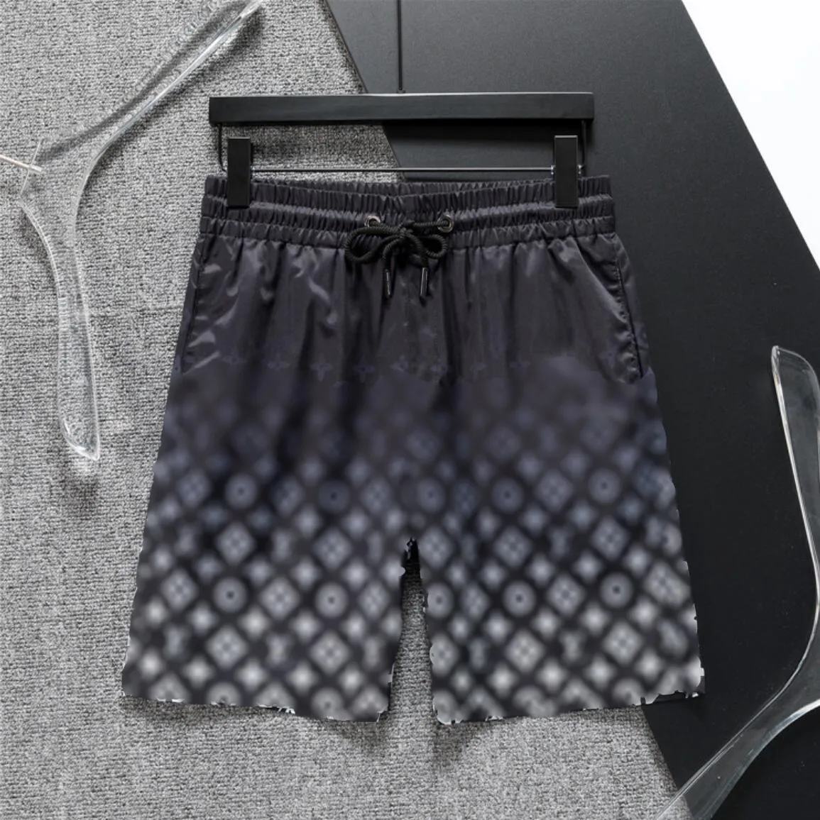 Moda bolso de bolso de banho homem shorts impressos de verão