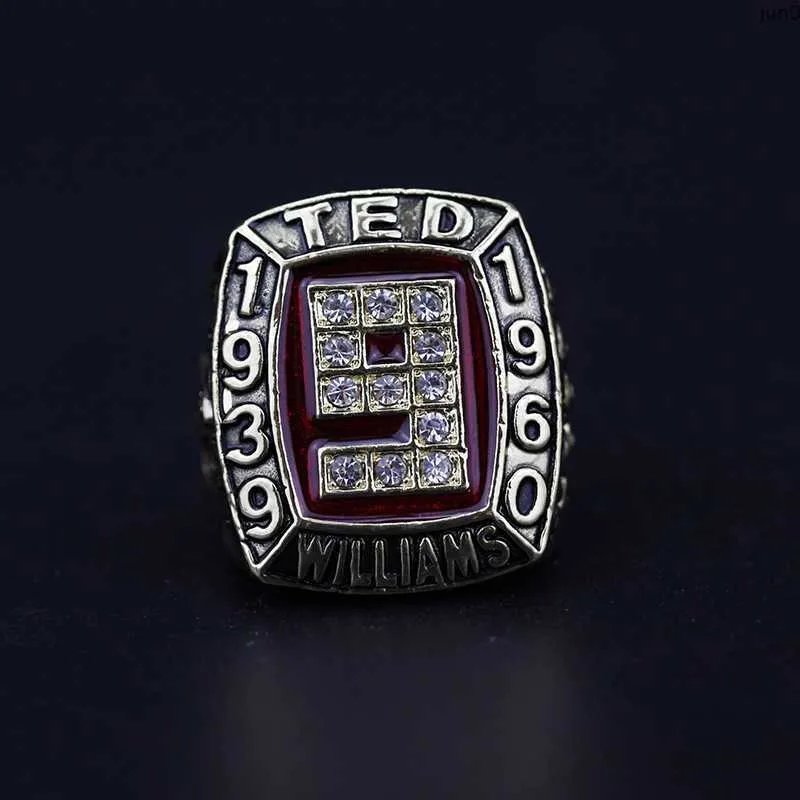 6lmu Band Rings 1939-1960 Baseball Red Sox Star Ted Williams Hall of Fame Anello Maglia n. 9 Anello da campionato