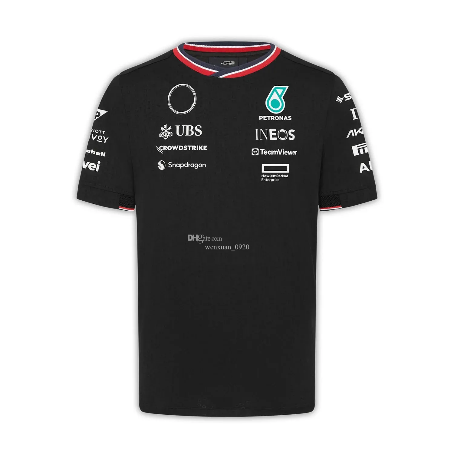 Mens Tshirts 2024 Formula 1 F1 Yarış Setleri Mercedeser AMG Petronas Fernando Alonso Tshirt Sıradan Nefes Alabilir Polo Yaz Arabası Motorsport Ferari Takım Jersey Shir