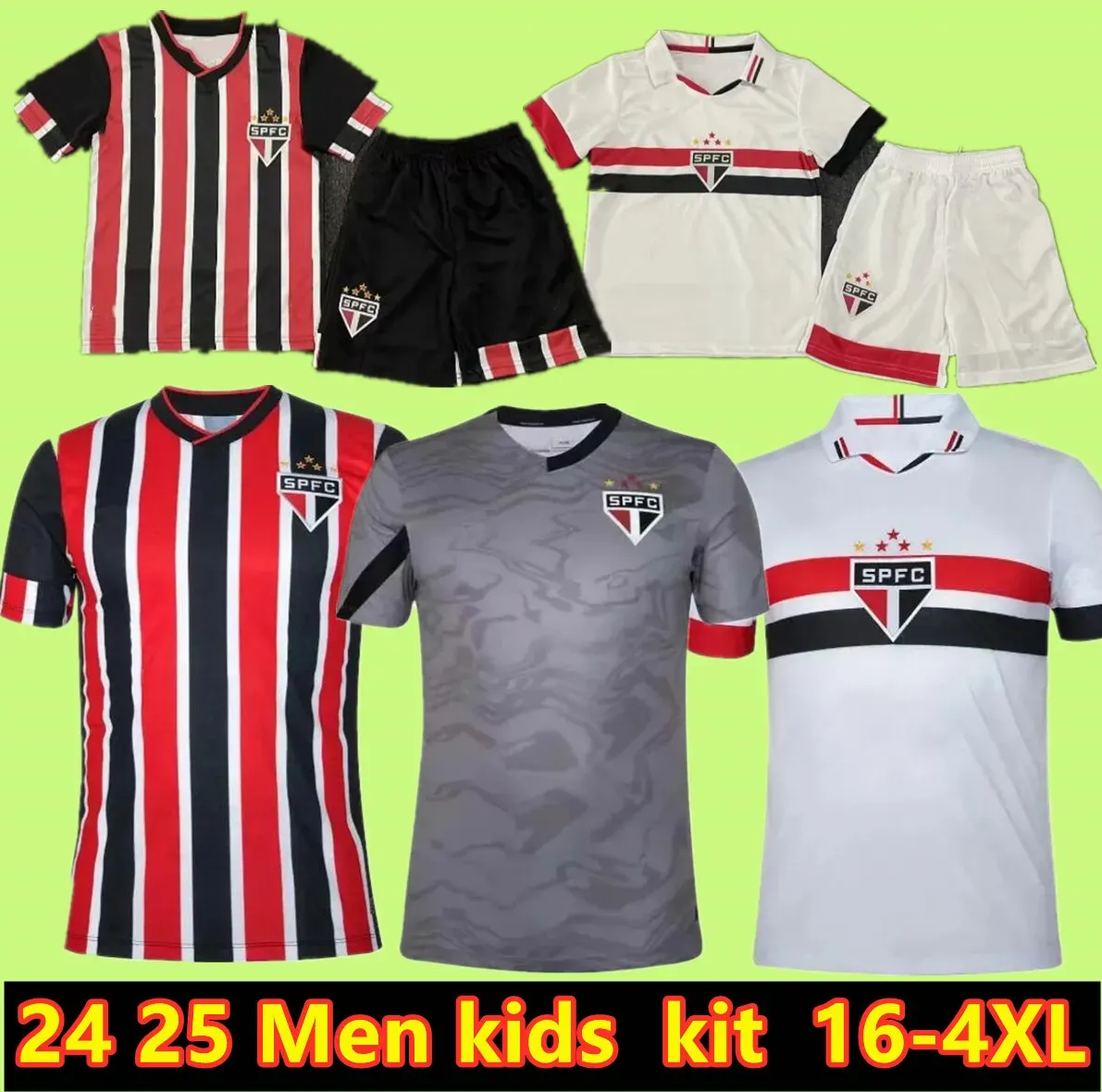 Sao Paulo Soccer Jerseys 2024 2025 Nestor Luciano Alisson Calleri Arboleda James Pato Lucas 24 25 Football Men Women and Kids Shirt 4XL Kids Men Kit