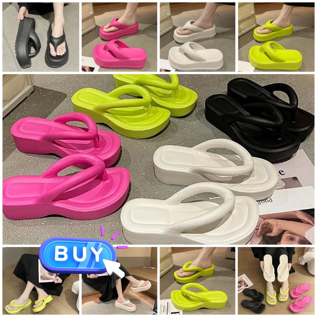 Tongs livraison gratuite pantoufles chaussures toboggan salle de bain chambre salles de douche salon pantoufles aérer femmes blanc vert rose confort