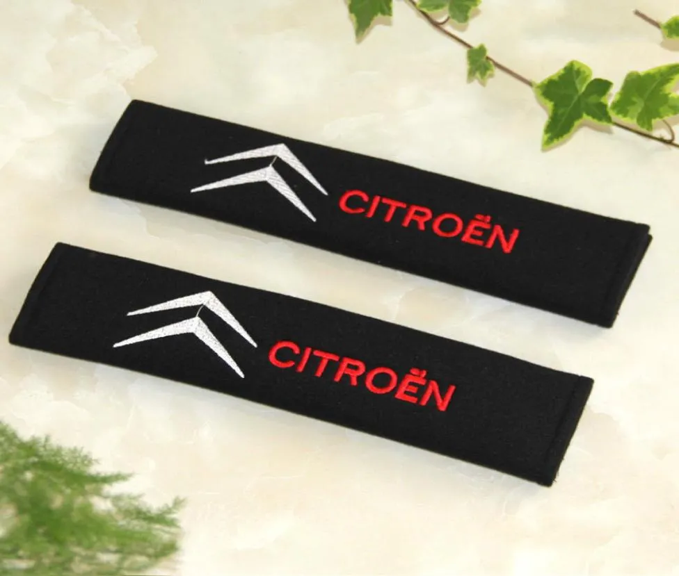 CITROEN C2 C3 C4 C4L C5 PICASASO XSARA ELYSEE BERLINGEO CAR SEAT BELT 커버 액세서리 스타일링 2PCSLOT9868064 용 자동차 안전 벨트 커버