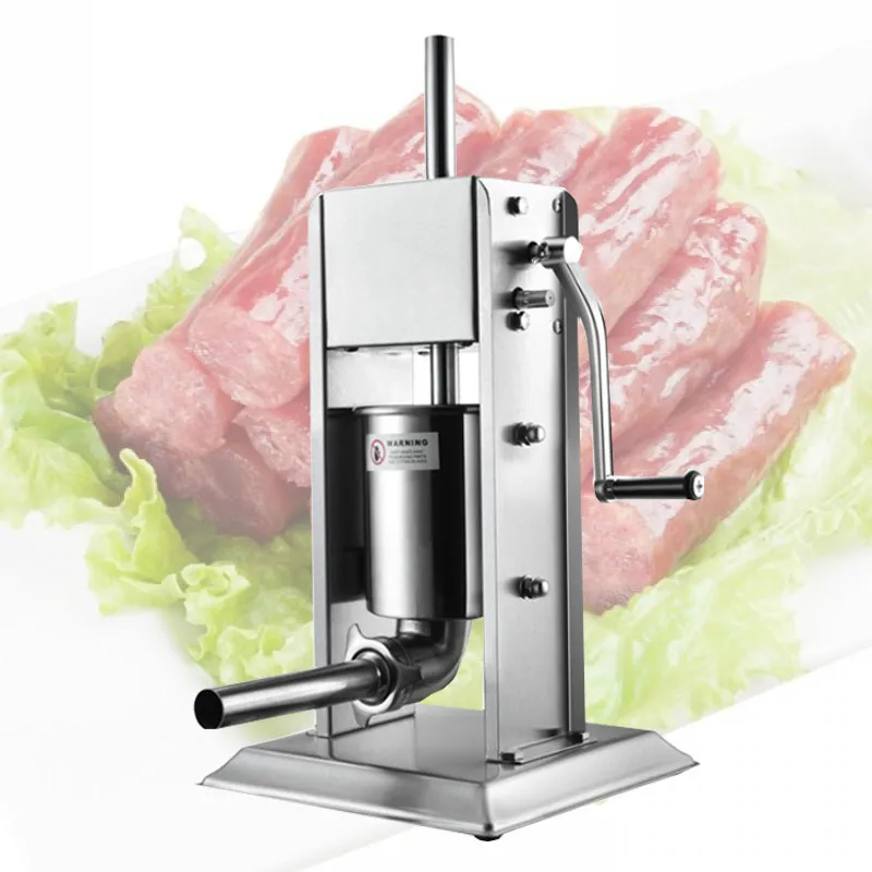 Manual Sausage Stuffer All Stainless Steel Sausage Making Equipment Meat Filler Machine Household Commercial use