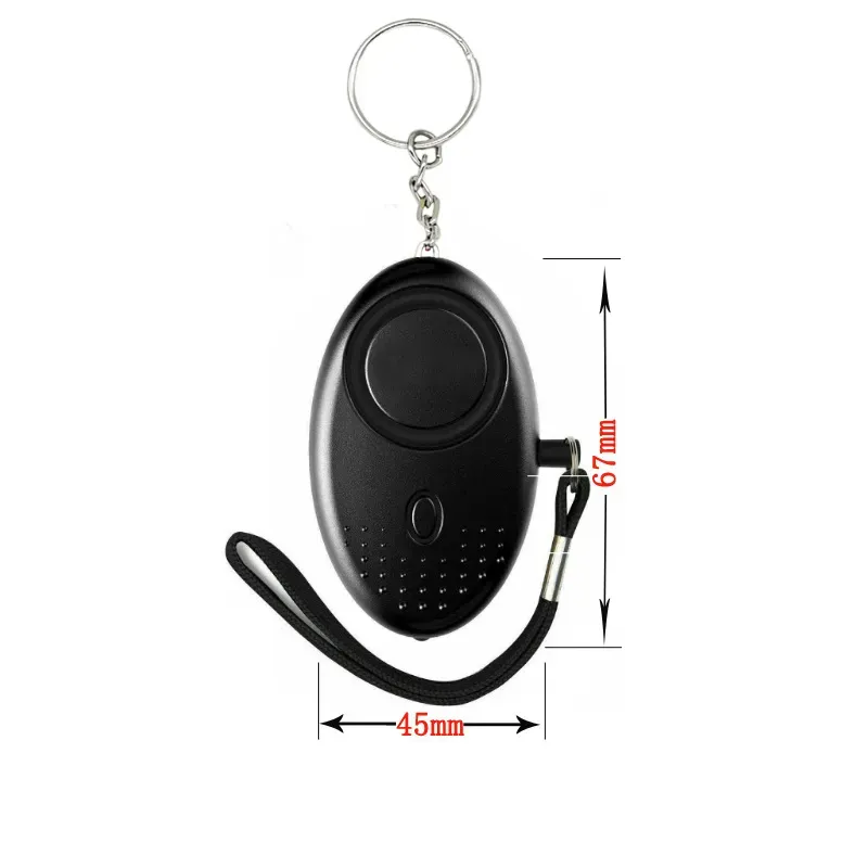 130db Egg Shape Self Defense Alarm Girl Women Security Protect Alert Personal Safety Scream Loud Keychain Alarms