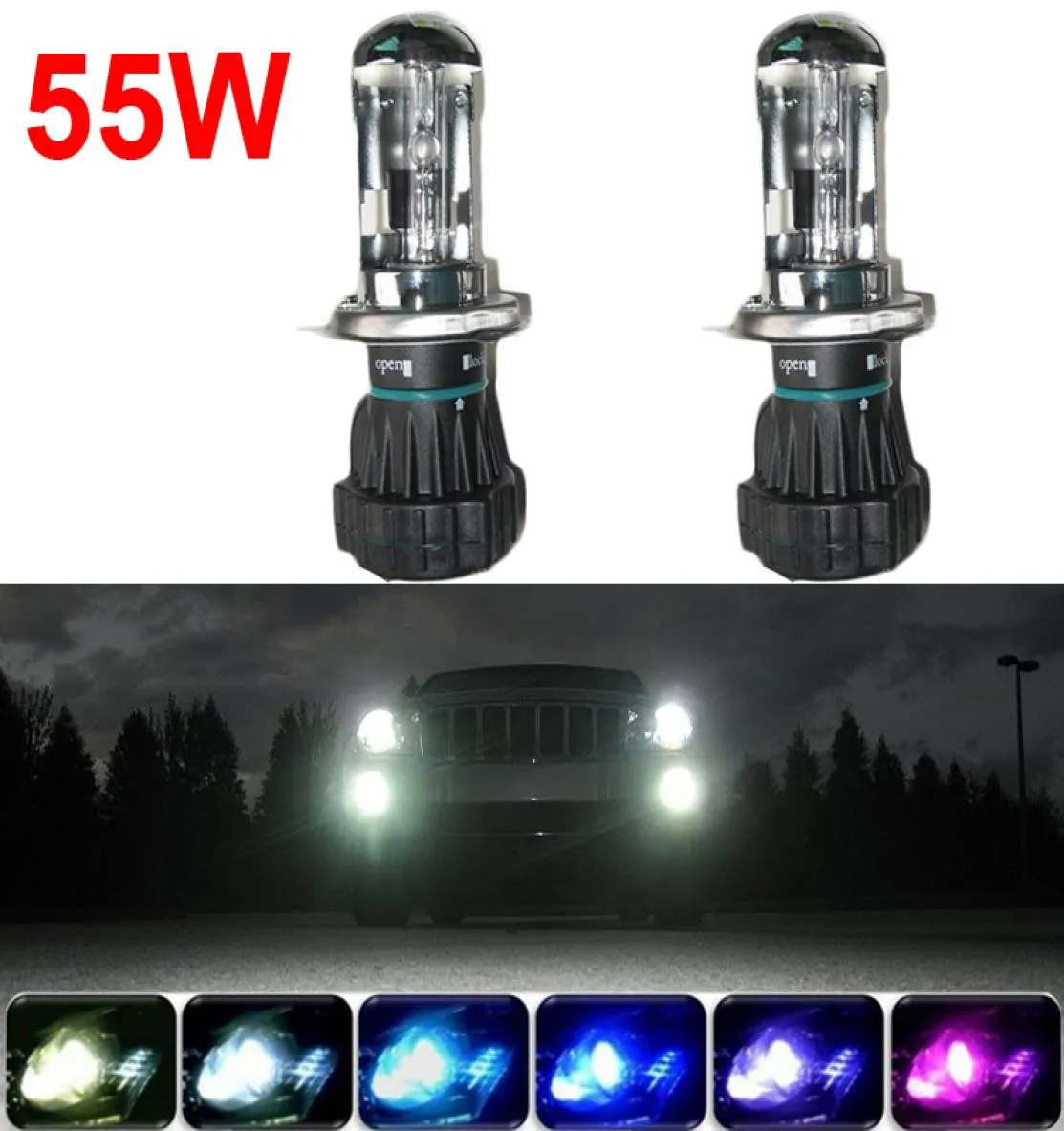 CAR 12V AC 55W HID BIXENON H49003 HILO BEAM HID EXPACTION BULBS 4300K12000K SKU24222749781