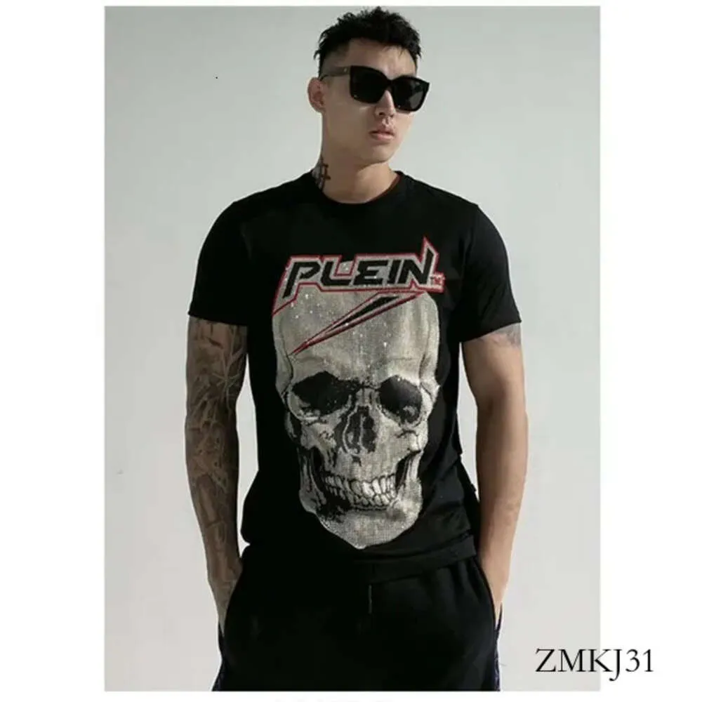 Philip Plein T-shirty projektant marki Rhinestone Skull Men T Shirty Klasyczne wysokiej jakości Hip Hop Streetwear Phillip Plein Tshirt Casual 2130