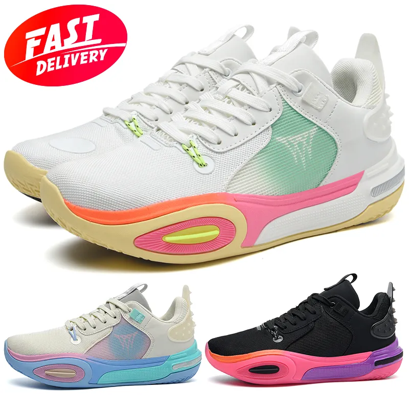 chaussures de designer chaussures de basket-ball q23 hommes femmes chaussures de sport en plein air histoire chaussures de sport sneaker noir blanc rose vert plus grande taille 36-45