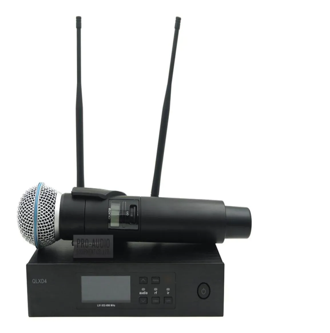 QLXD4 UHF Profissional Sistema de Microfone Sem Fio Com BETA58A QLX Transmissor Portátil Para Palco Ao Vivo Vocal Karaokê Speech6971422