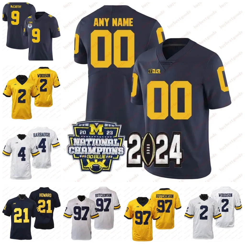 Roman Wilson Custom Michigan Football Jersey Cornelius Johnson Tyler