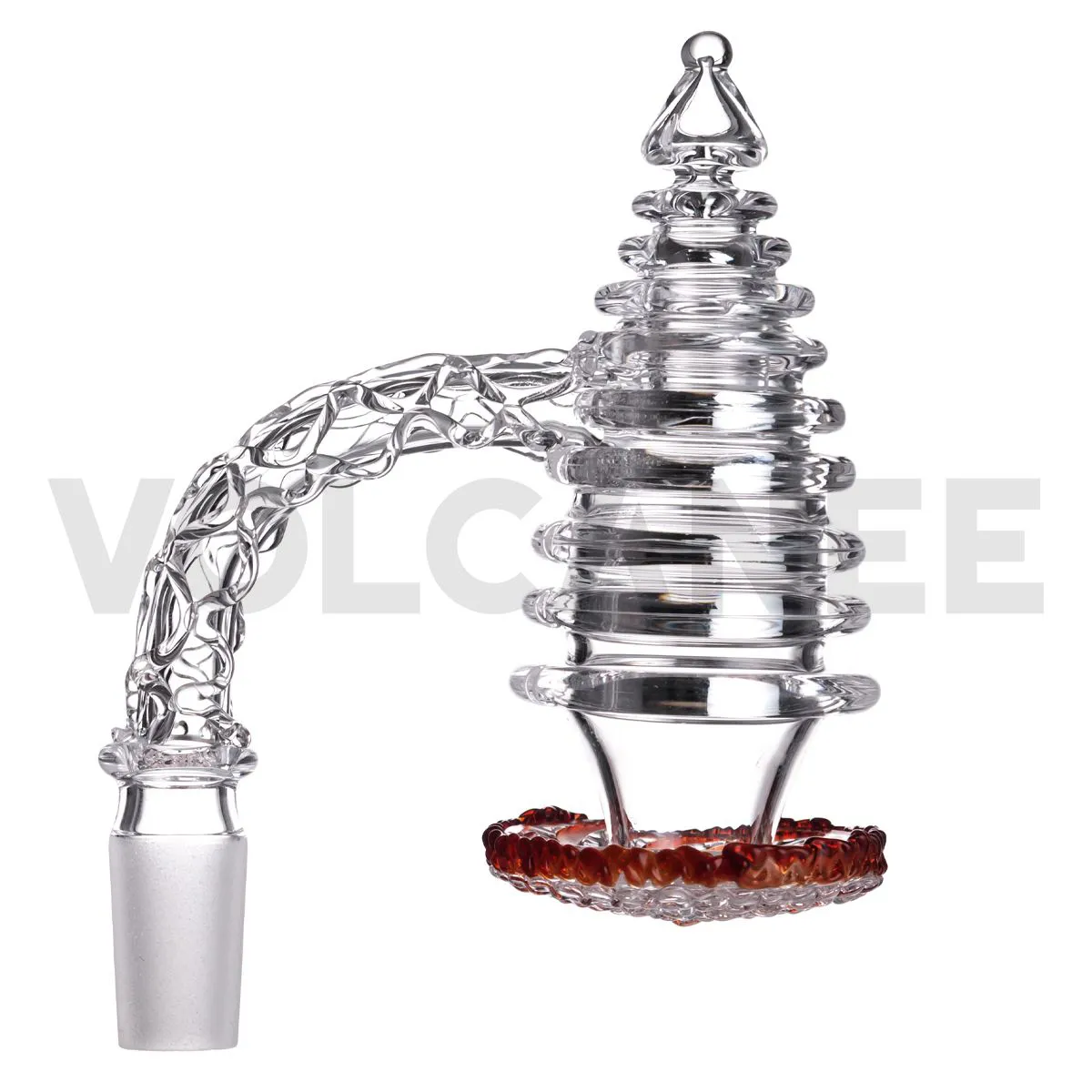 Fumatore 3D Carving Full Weld Bordo smussato Blender Banger al quarzo con tappo in carb 10mm 18mm 14mm Banger per Bong Bong in vetro Dab Rig Accessorio per fumo D4185