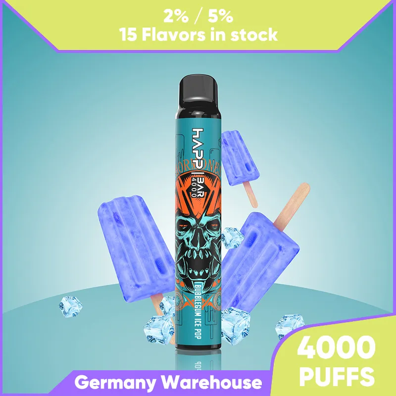 EU Freischiffs Zigarette 4K Puffs Vapes Einweg Vape Vape Vapeable 4000 Puff Vapes 2% 5% VAP