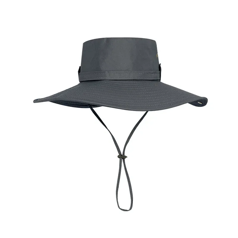 Cloches Fashion Soild Color Bucket Hats Waterproof Wide Brim Men AntiUV QuickDrying Fishing Hiking Women Breathable Beach Summer Caps