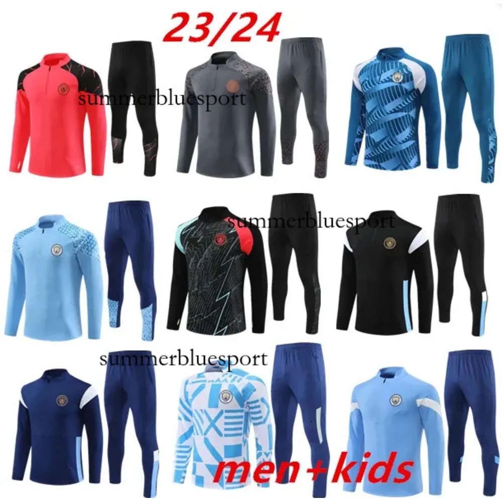 2023 2024 Haaland Soccer Track Situit de Bruyne Cities Grealish Sterling Ferran Foden Mahrez 23 24 Traje de entrenamiento Uniformes Men Kits Kit