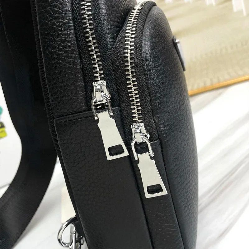 Pacchetto stilista uomo e donna classico nero grigio low-key sedato marrone vecchia personalità dimensione 16X28X8 marsupio borsa a tracolla portatile